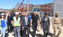 Ünlüer, Göksun Sanayi Sitesi İnşaatında İncelemelerde Bulundu