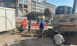 Kahramanmaraş'ta kazı sırasında doğalgaz borusu patladı