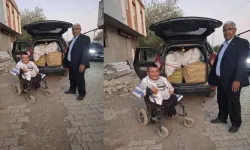 Kahramanmaraş'ta cam kemik hastası gençten örnek davranış