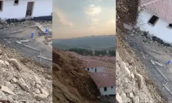 Kahramanmaraş'ta toprak kayması: Yapım aşamasındaki 6 ev zarar gördü