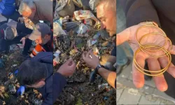 40 ton çöp arasında kaybolan bilezikler bulundu