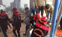 Kahramanmaraş'ta inşaat kazası: Yüksekten düşen işçi yaralandı
