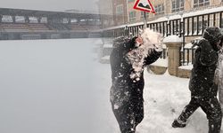 Kahramanmaraş'ta kar çocuklara güzel