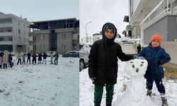 Kahramanmaraş’ta kar sevinci: Halaylar çekildi, kardan adamlar yapıldı