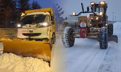 Kahramanmaraş'ta kar ve buzlanmaya karşı kesintisiz mücadele