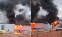 Kahramanmaraş'ta işçi konteynerlerinde yangın çıktı: Kullanılamaz hale geldi