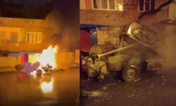 Kahramanmaraş’ta Gece Yarısı Yangın Paniği: İş Makinesi Alevlere Teslim Oldu!