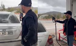 Kahramanmaraş'ta bunu da yaptılar... Mazotu bol buldu, aracı yıkadı