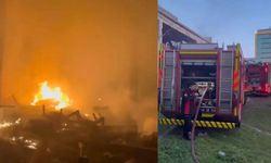 Kahramanmaraş'ta dükkan alevlere teslim oldu! Tamamen yandı