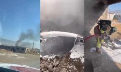 Kahramanmaraş'ta bütün depo alev alev yandı!