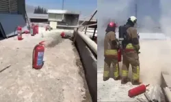 Kahramanmaraş'ta İtfaiyeden GES Yangınına Müdahale