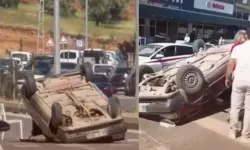 Kahramanmaraş'ta Korkutan Kaza: Kontrolden Çıkan Araç Takla Attı!