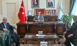 Karaca, Defterdar Erol ve Vergi Dairesi Müdürü Akçadağ’ı kabul etti