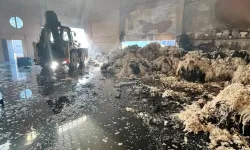 Kahramanmaraş'ta tekstil fabrikası alev alev yandı!