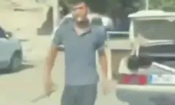 Kahramanmaraş'ta trafikte tartışma anında araçtan inen kişi kamerayı görünce vazgeçti