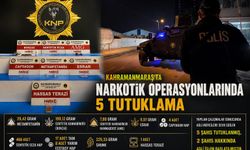 Kahramanmaraş'ta yasaklı madde Operasyonu: 5 Tutuklama