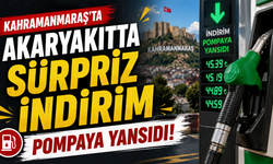 Kahramanmaraş'ta Akaryakıtta Sürpriz İndirim Pompaya Yansıdı