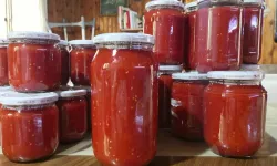 Kahramanmaraş Usulü Kışlık Domates Konservesi Yapımı