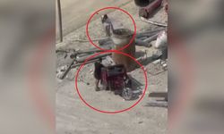 Hatay'da İnşaattan Demir Boru Hırsızlığı Kamerada