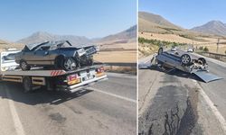 Yine kuş serisi! Kahramanmaraş'ta otomobil kaza yaptı