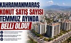 Kahramanmaraş Konut Satış Sayısı Temmuz Ayında Belli Oldu