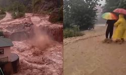 Giresun'da Sağanak Yağış Ulaşımı Aksattı, HES Zarar Gördü
