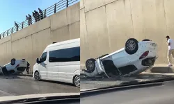 Kahramanmaraş'ta Arsan Kavşağı'nda otomobil takla attı!