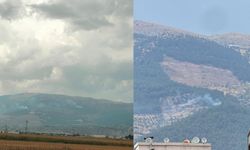 Kahramanmaraş’ta peş peşe yıldırımlar düştü, Ahır Dağı’nda yangın başladı