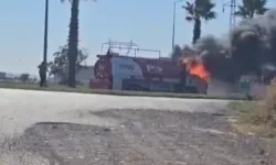 Kahramanmaraş'ta Tanker Yangını İtfaiye Tarafından Söndürüldü
