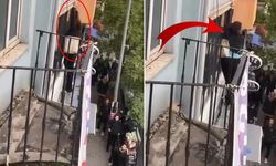 Beyoğlu'nda Otel Tabelasında Dehşet Anları: Çığlıklar İçinde Aşağı Düştü!