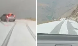 Kahramanmaraş’ın komşu şehrinde dolu yağışı: Yollar beyaza büründü