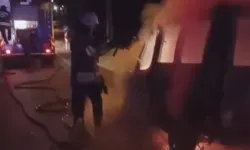 Kahramanmaraş Nurhak Yolunda Seyir Halindeki Araç Alev Aldı