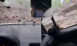 Şili'de Şiddetli Sel: Sürücünün Dehşet Anları Kamerada