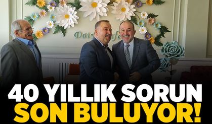40 Yıllık sorun son buluyor!