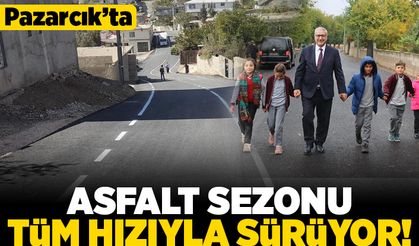 Pazarcık'ta asfalt sezonu tüm hızıyla sürüyor!
