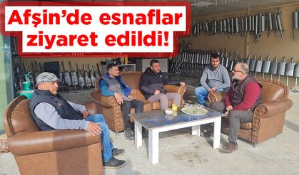 Bakan Yardımcısı Kacır, Vali Çiftçi ve Başkan Güven’den Afşin esnafına ziyaret