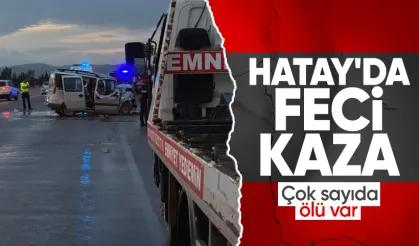 Hatay'da 2 otomobilin çarpıştığı kazada 5 kişi öldü