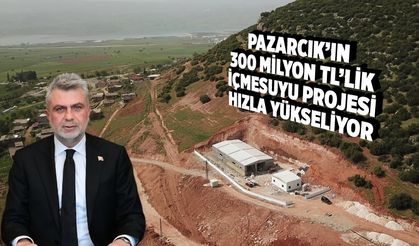 Pazarcık’ın 300 Milyon TL’lik İçmesuyu Projesi Hızla Yükseliyor