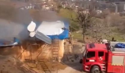 Kahramanmaraş’ta tüp patlaması sonucu yangın çıktı, ev kullanılamaz hale geldi