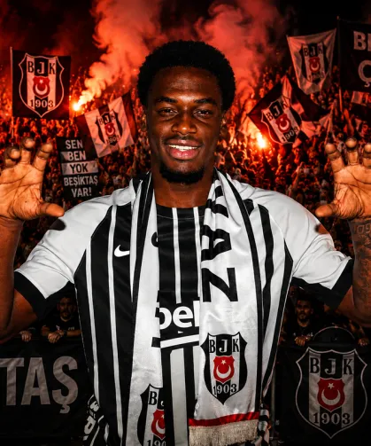 Beşiktaş'ın yeni transferi Ernest Poku İstanbul'a geldi: İlk sözleri dikkat çekti