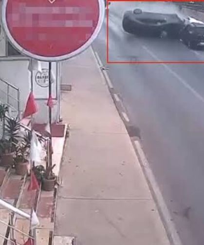 Kartal'da Feci Araç Kazası Güvenlik Kamerasına Yansıdı