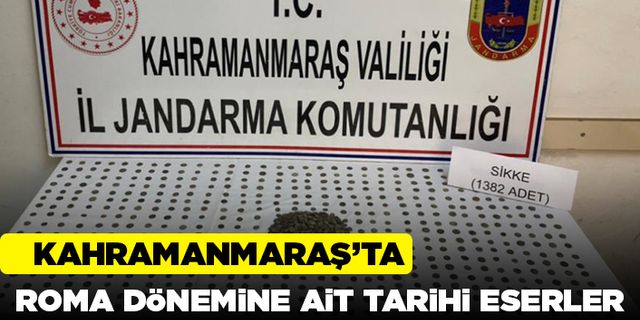 Kahramanmaraş'ta roma dönemine ait tarihi eserler otomobilde bulundu!