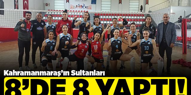 Kahramanmaraş'ın sultanları 8'de 8 yaptı!