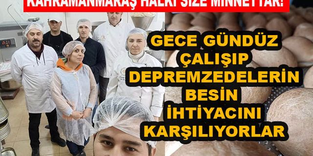 Bartın’dan gelen gönüllü aşçılar Kahramanmaraş’ta 20 bin ekmek üretiyor