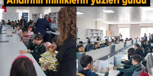 Andırınlı miniklerin yüzleri güldü