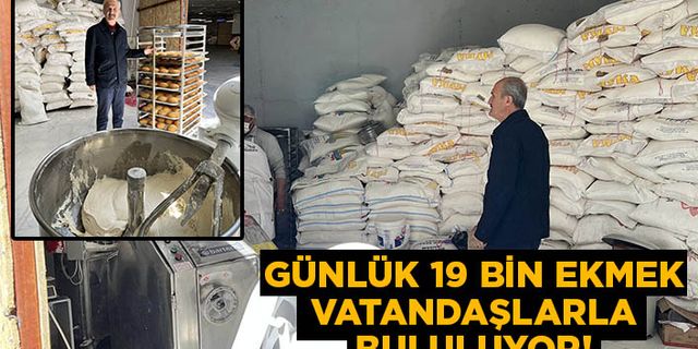 Dulkadiroğlu Belediyesi günlük 19 bin ekmeği vatandaşlarla buluşturuyor