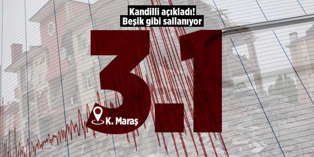 Yeniden sallandı! Kahramanmaraş'ta bir deprem daha
