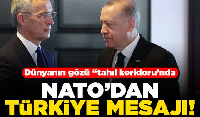 Dünyanın gözü "Tahıl koridoru'nda " NATO'dan Türkiye mesajı!