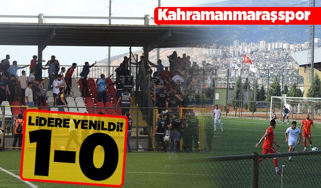 Kahramanmaraşspor lidere yenildi! 1-0!