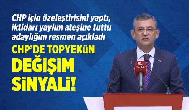 Özgür Özel, adaylığını resmen duyurdu